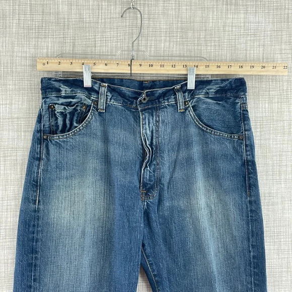 Ralph Lauren Straight Jeans Mens 36x32 blue 1796 - Picture 2 of 9